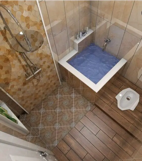 wc jongkok dominan kayu